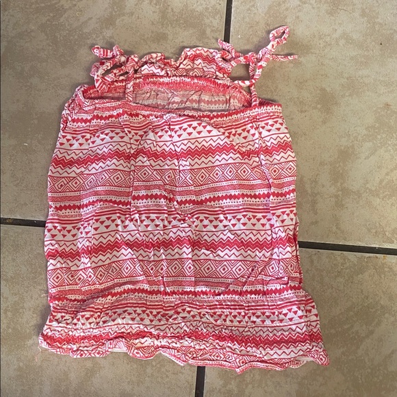 Pink Patterned Top with Denim Shorts size 2T - Picture 5 of 8
